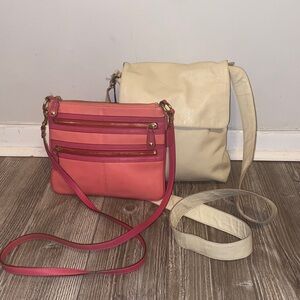 Coach Bonnie & Rudsak flap crossbody leather bags well loved lot